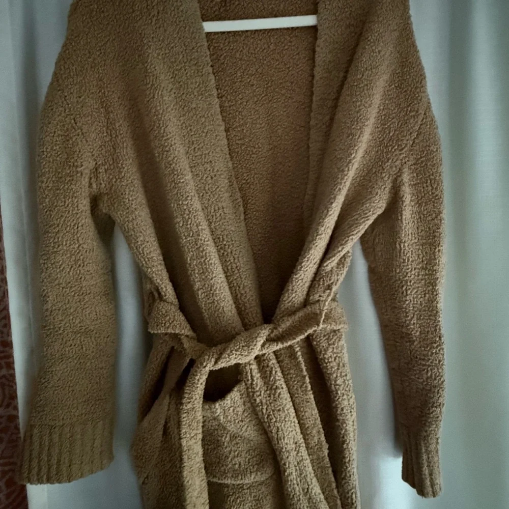 SKIMS Cozy Tan Sherpa Robe - Picture 1 of 4